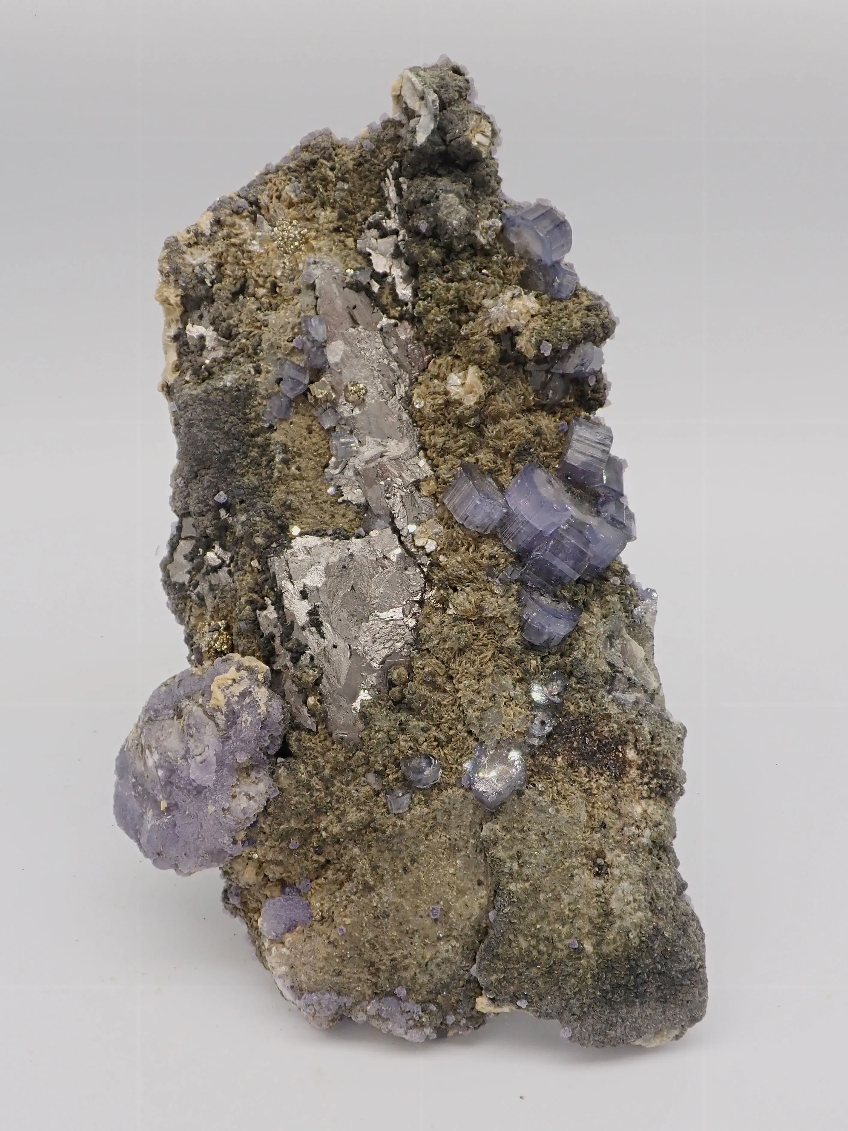 Fluorapatite with Arsenopyrite and Fluorite - image 2
