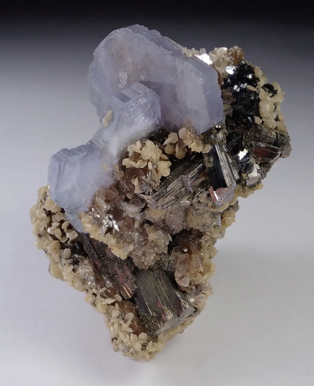 Fluorapatite with Arsenopyrite and Siderite - image 3