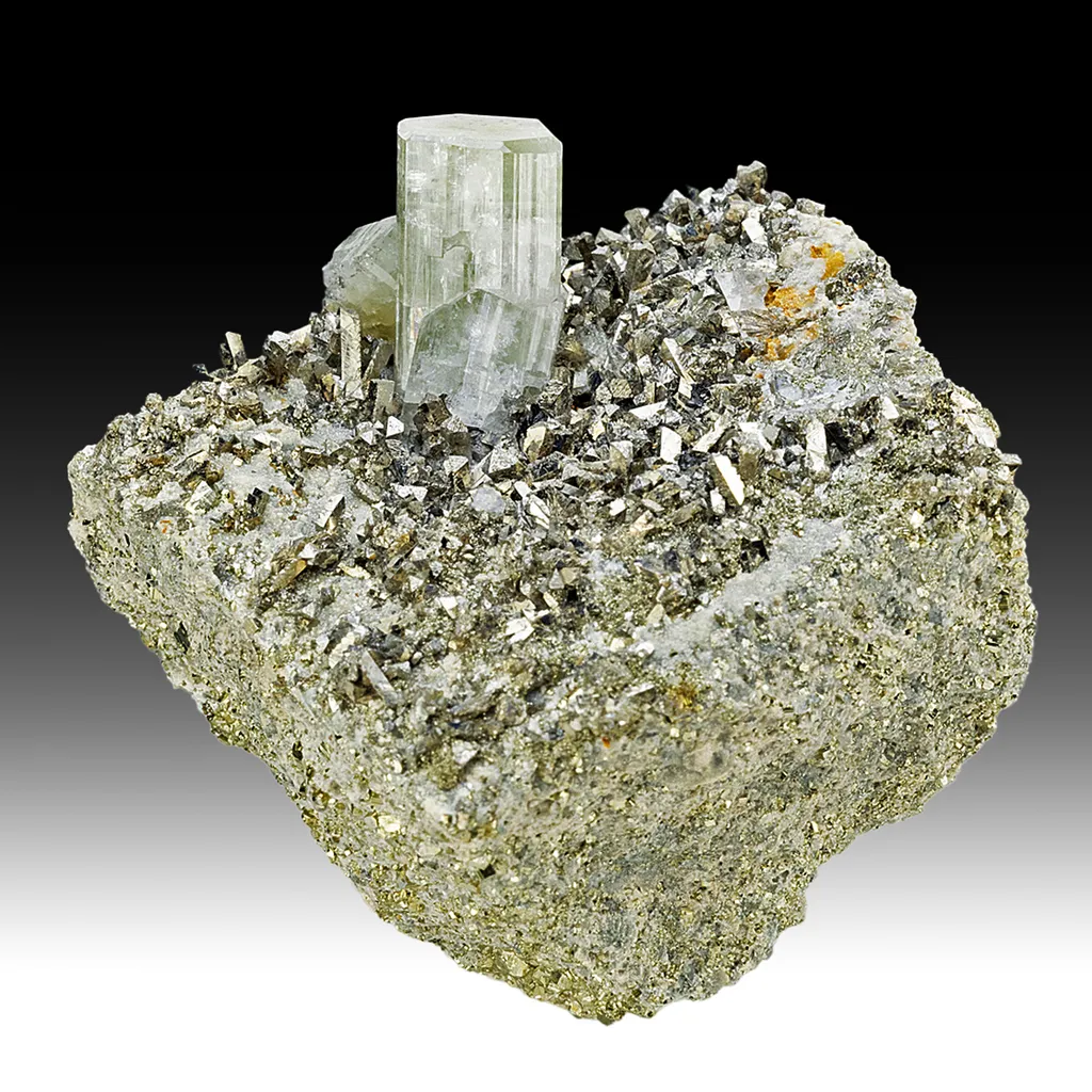 Fluorapatite with Arsenopyrite image