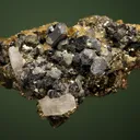 Fluorapatite with Barite and Galena on Pyrite - image 5