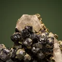 Fluorapatite with Barite and Galena on Pyrite - image 2