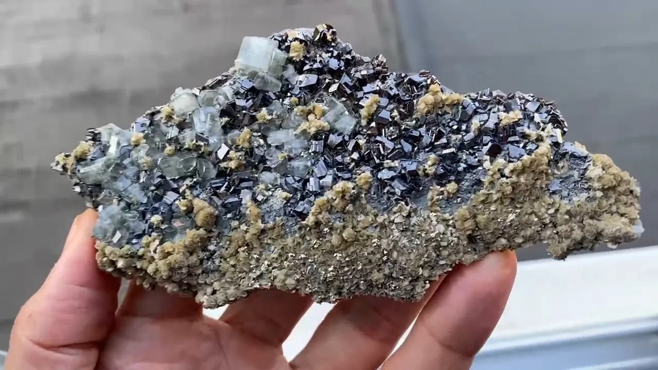 Fluorapatite with Cassiterite and Siderite - image 4