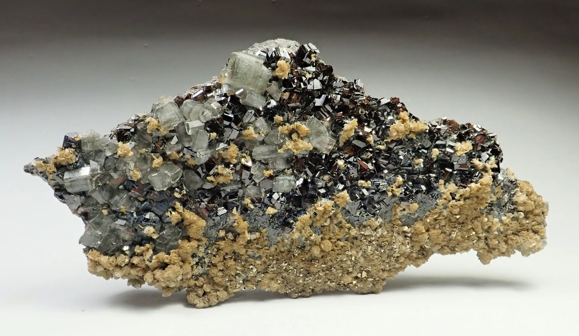 Fluorapatite with Cassiterite and Siderite - image 1