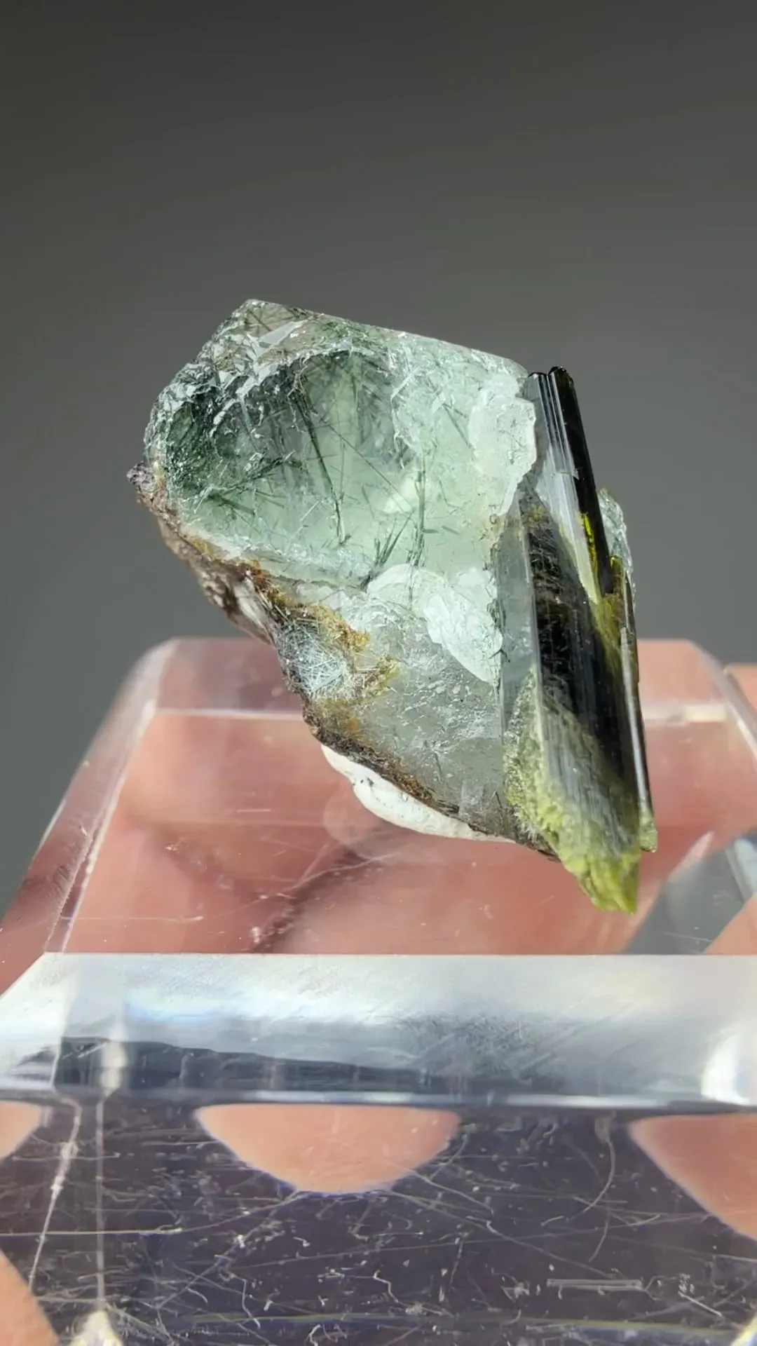 Fluorapatite with Epidote, Actinolite - image 2