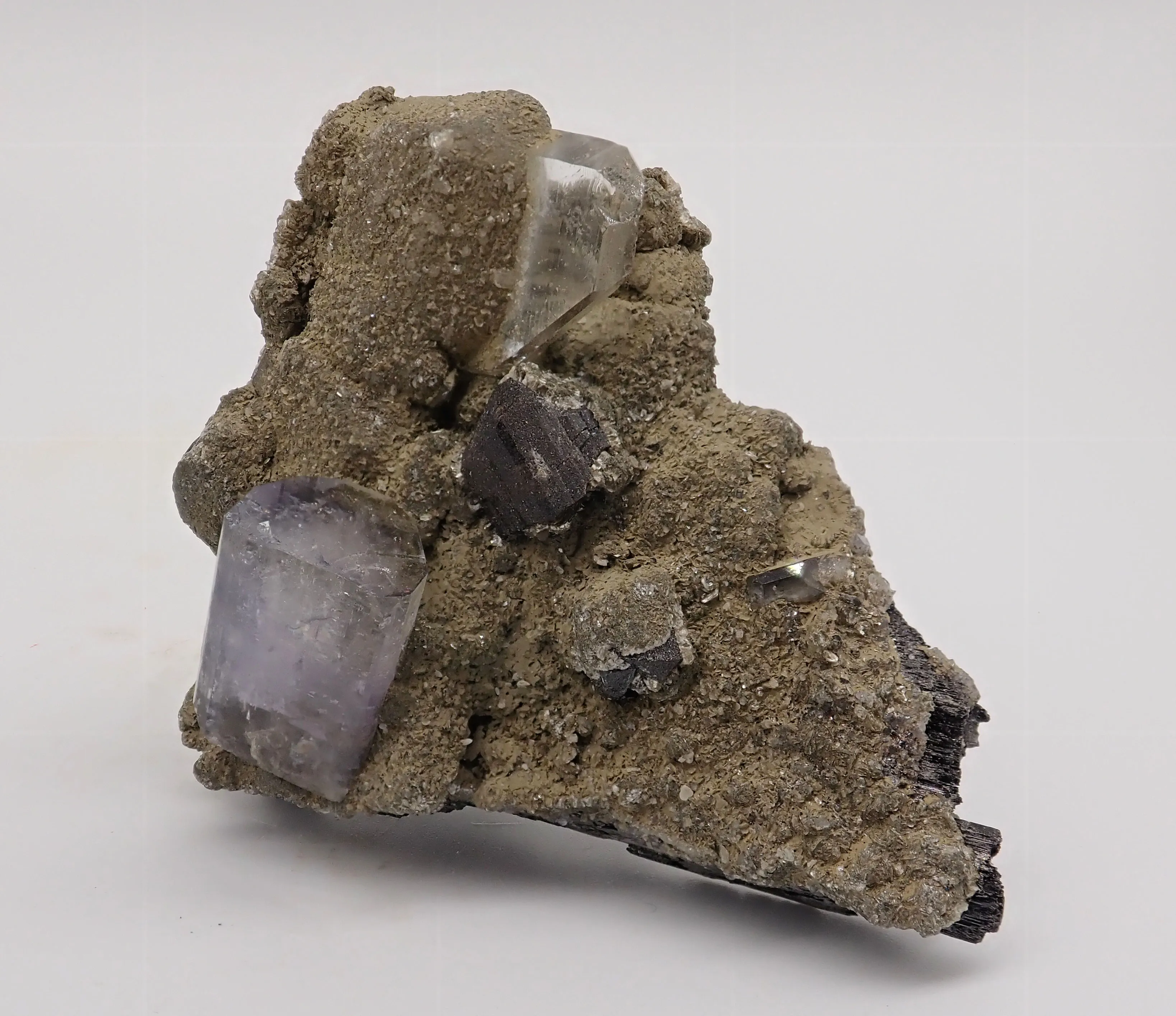 Fluorapatite with Ferberite and Cassiterite - image 4