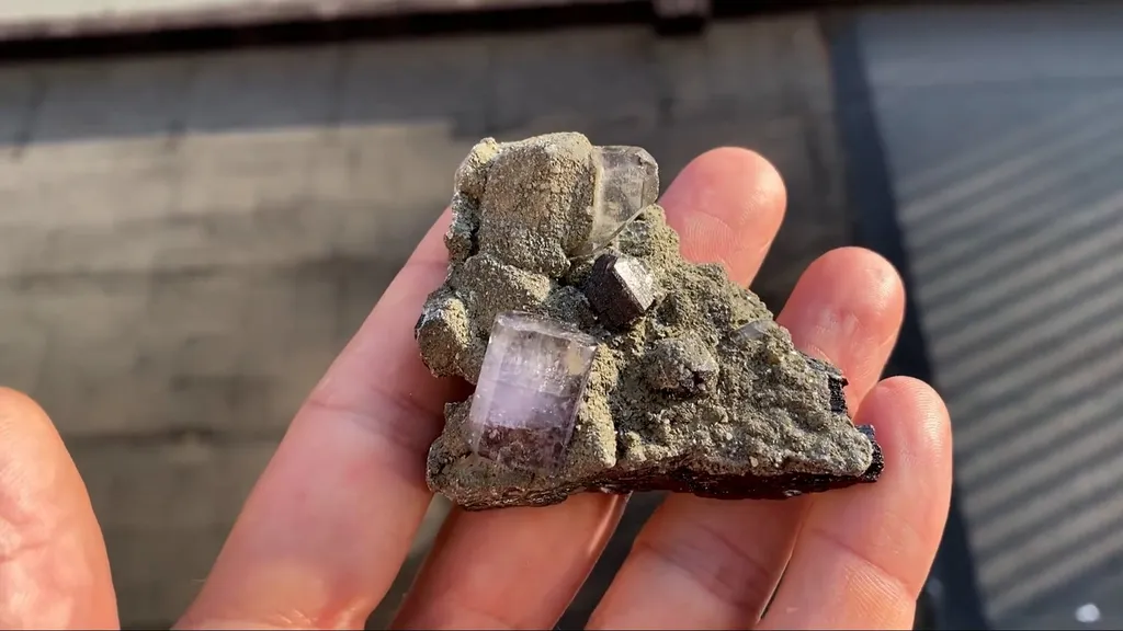 Fluorapatite with Ferberite and Cassiterite - image 5
