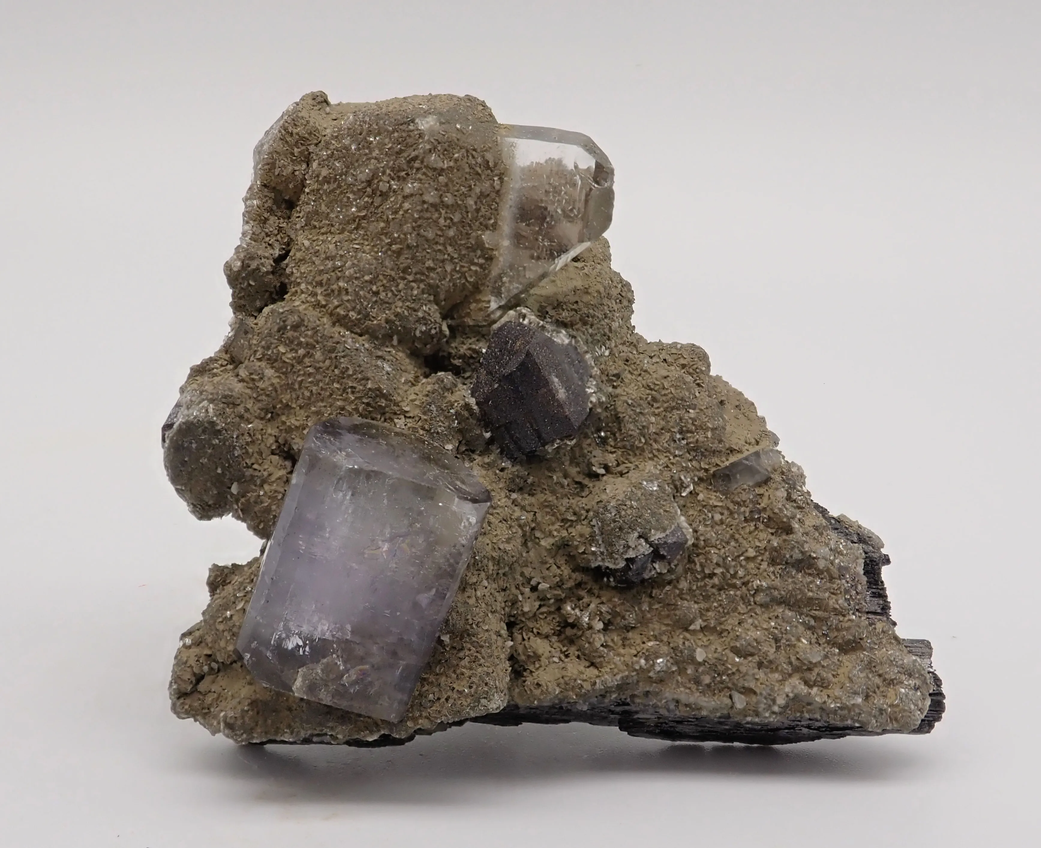Fluorapatite with Ferberite and Cassiterite - image 3