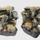 Fluorapatite with Ferberite and Siderite - image 1