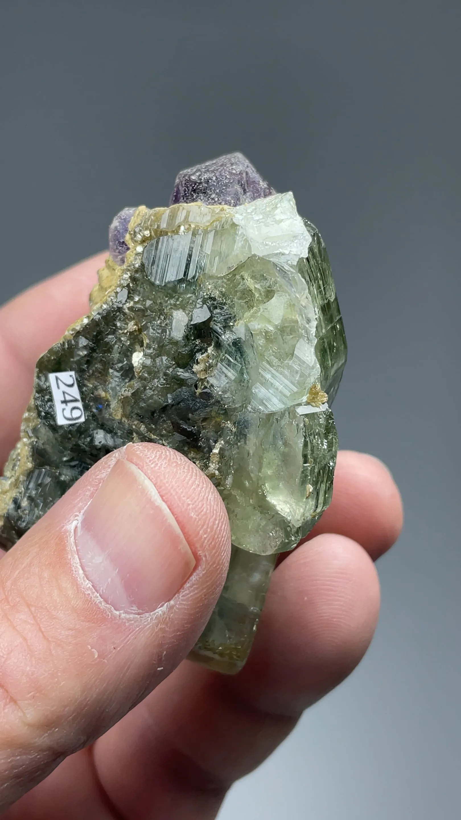 Fluorapatite with Fluorite - image 2
