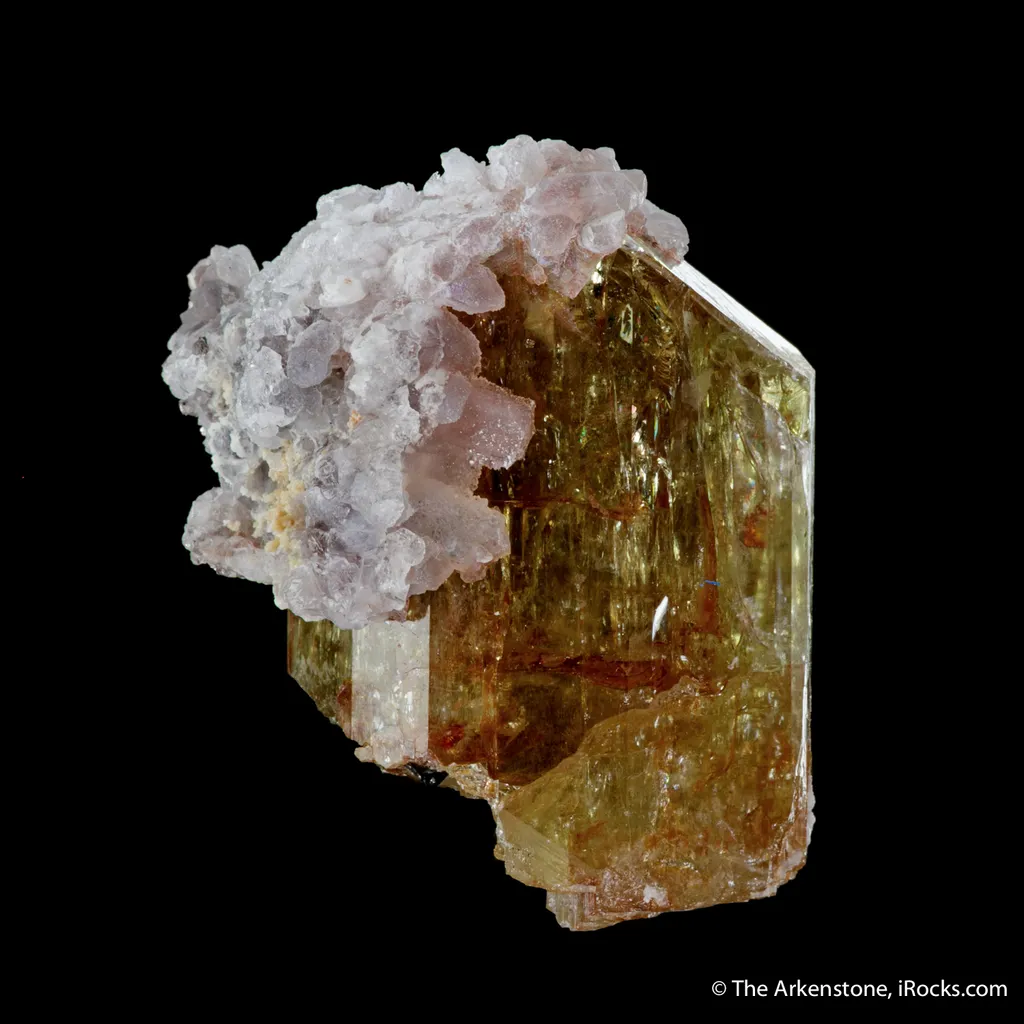 Fluorapatite with Hyalite Opal - image 3
