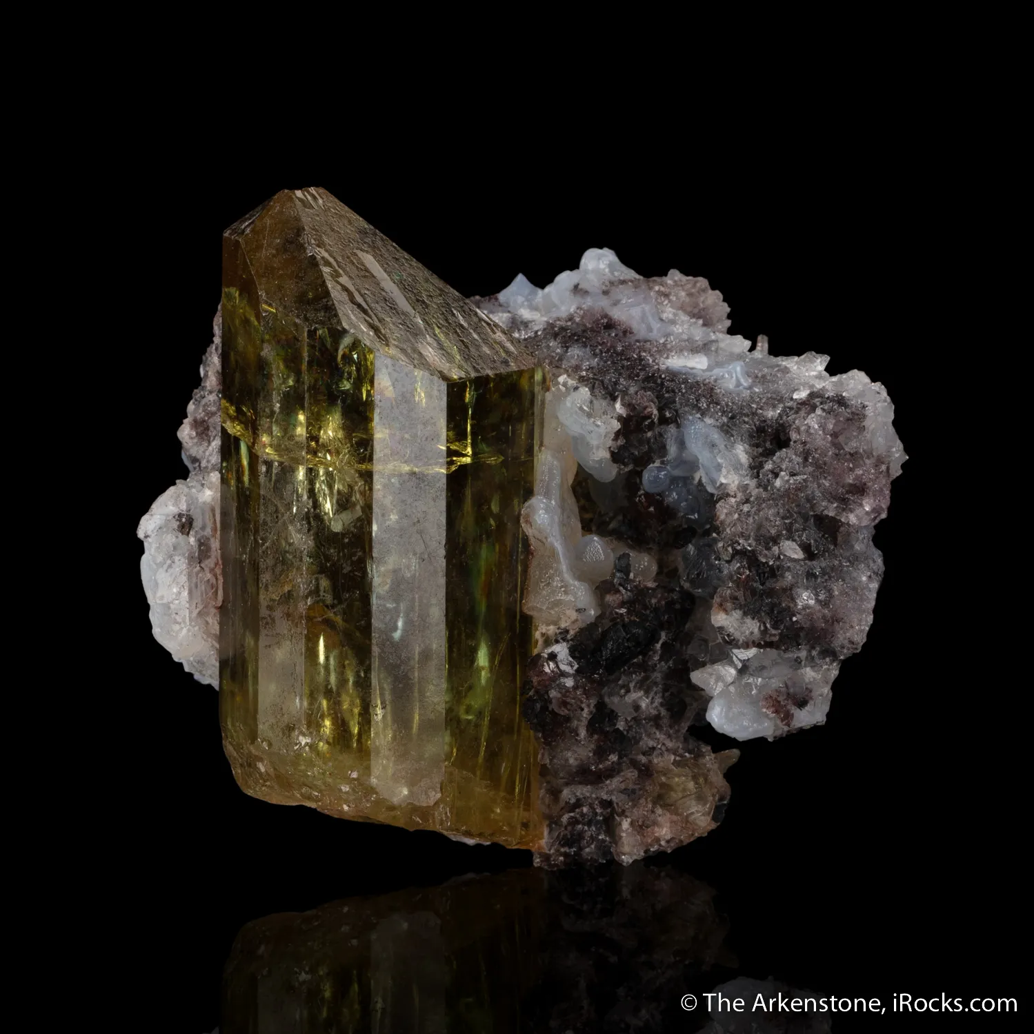 Fluorapatite with Hyalite Opal - image 4