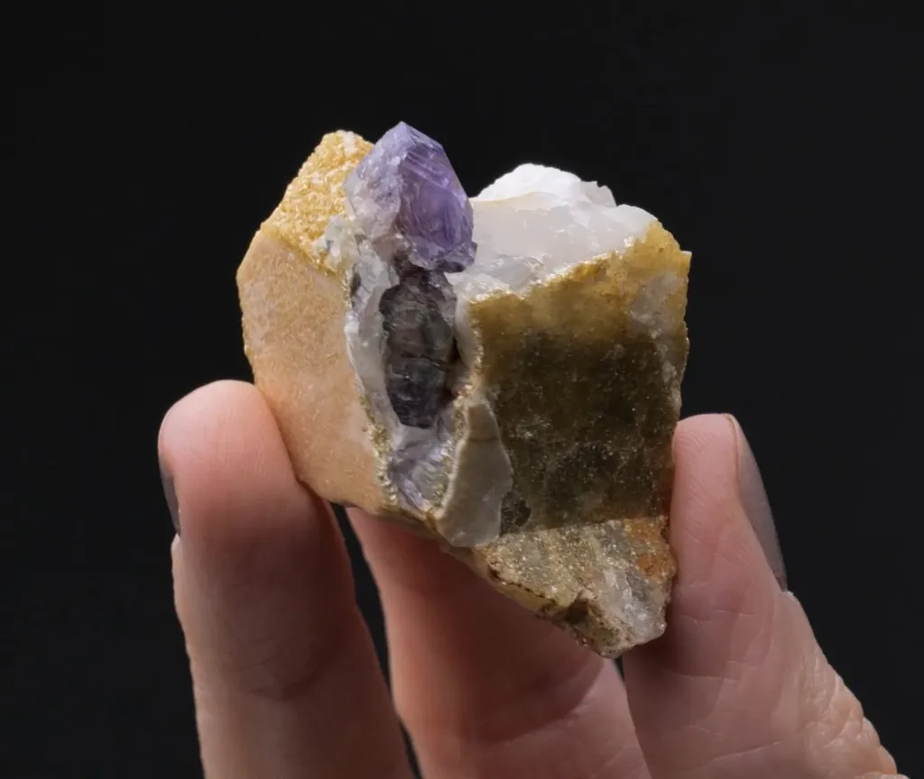 Fluorapatite with Muscovite Orthoclase and Quartz - image 2