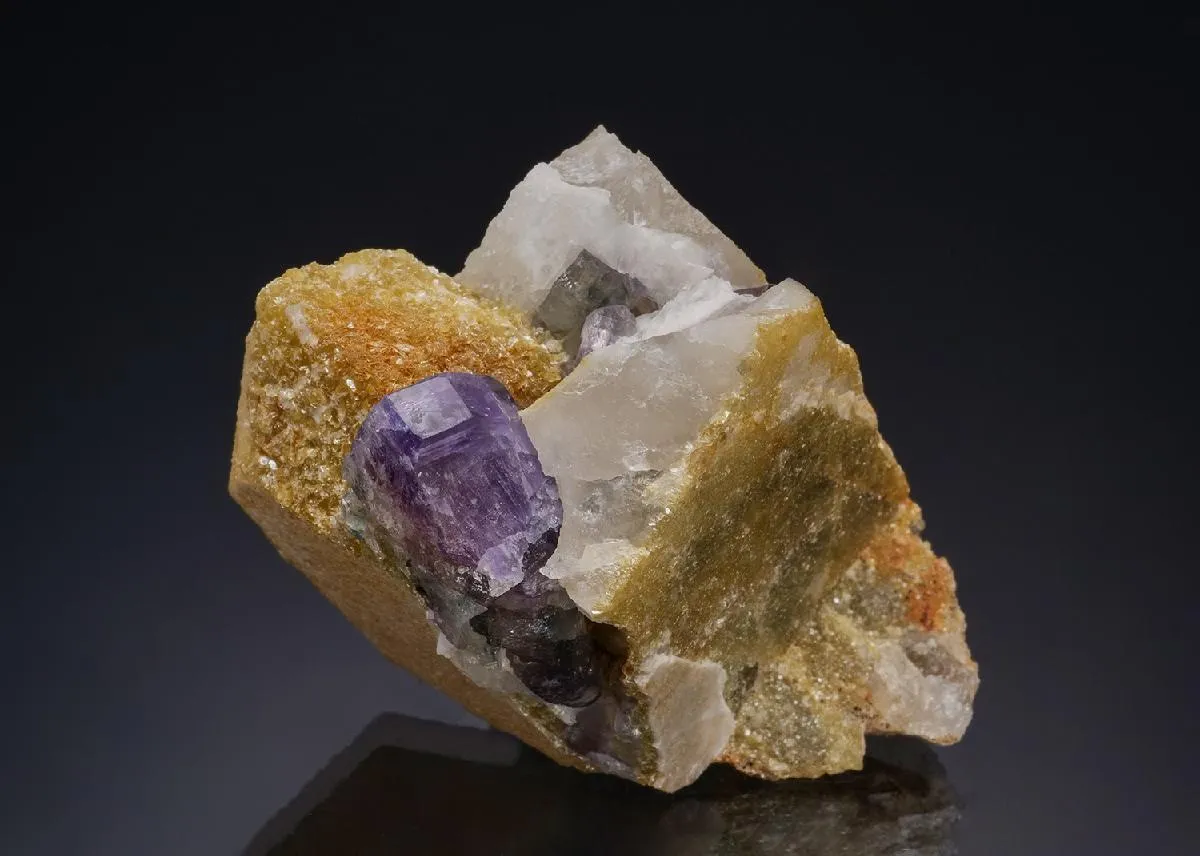 Fluorapatite with Muscovite Orthoclase and Quartz - image 1