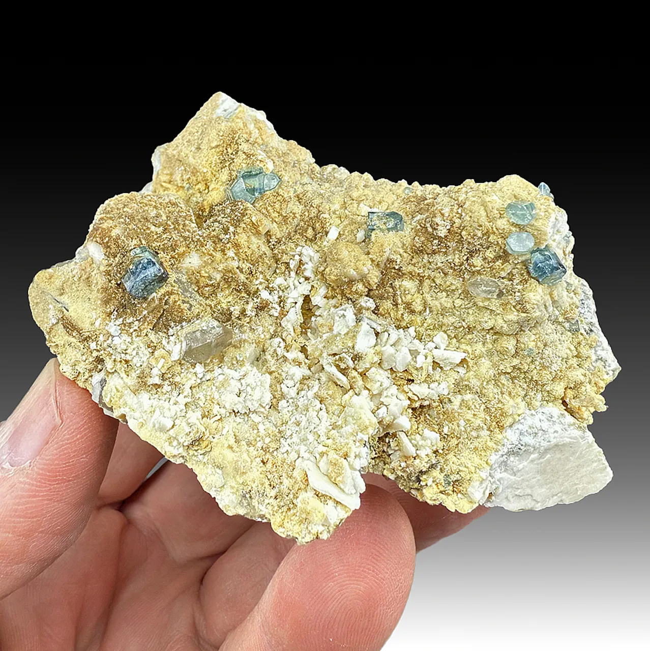 Fluorapatite with Orthoclase, Quartz - image 1