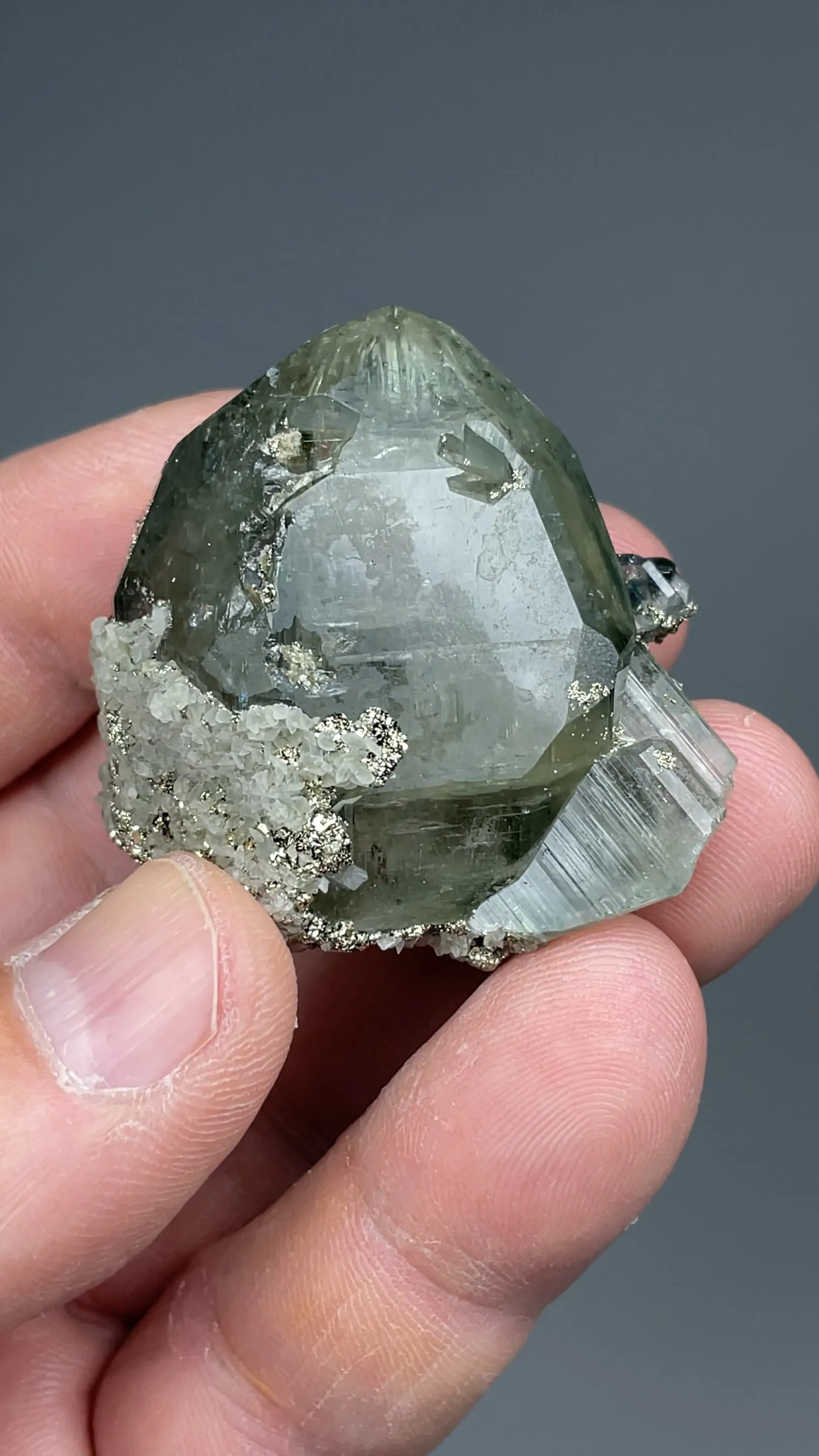 Fluorapatite with Pyrite, Calcite - image 2