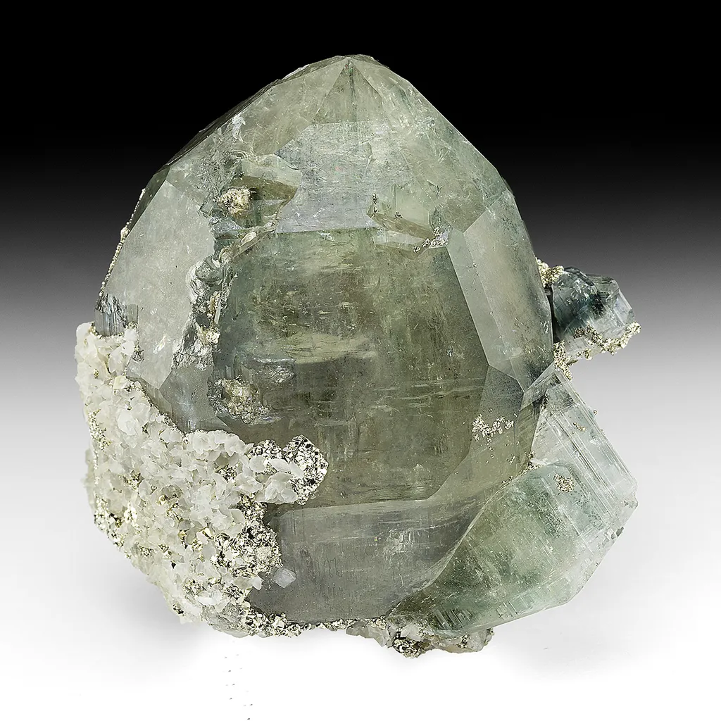 Fluorapatite with Pyrite, Calcite image