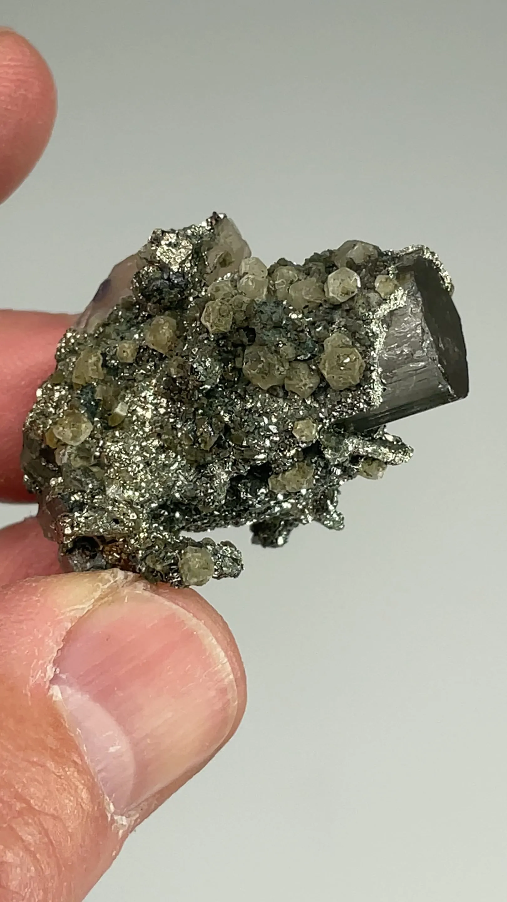 Fluorapatite with Pyrite, Fluorite - image 2