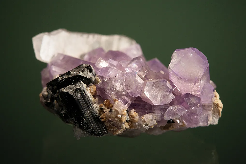 Fluorapatite with Quartz and Elbaite - image 3