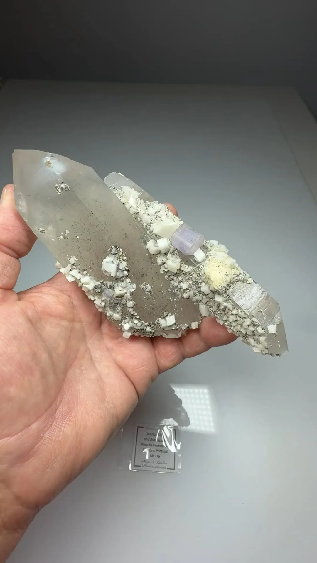 Fluorapatite with Quartz, Dolomite - image 2