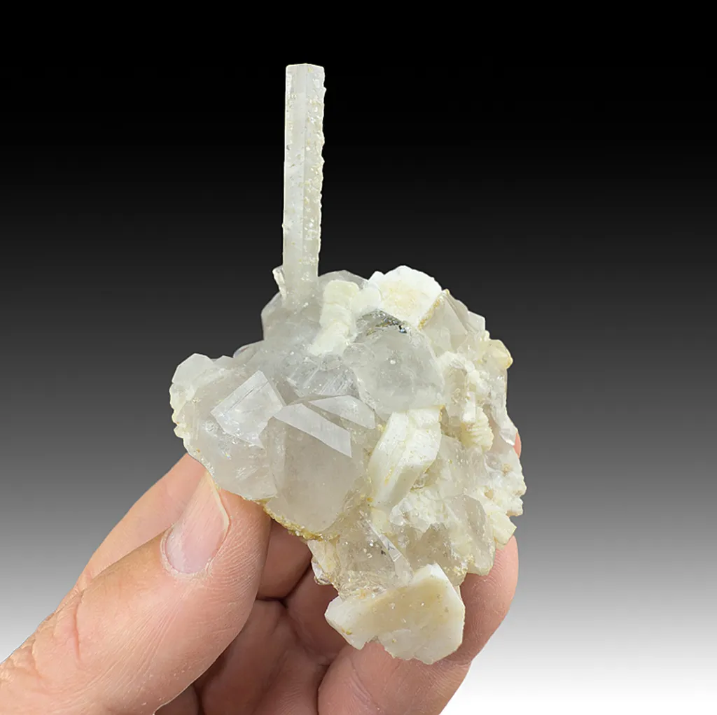 Fluorapatite with Quartz, Feldspar (repaired) image