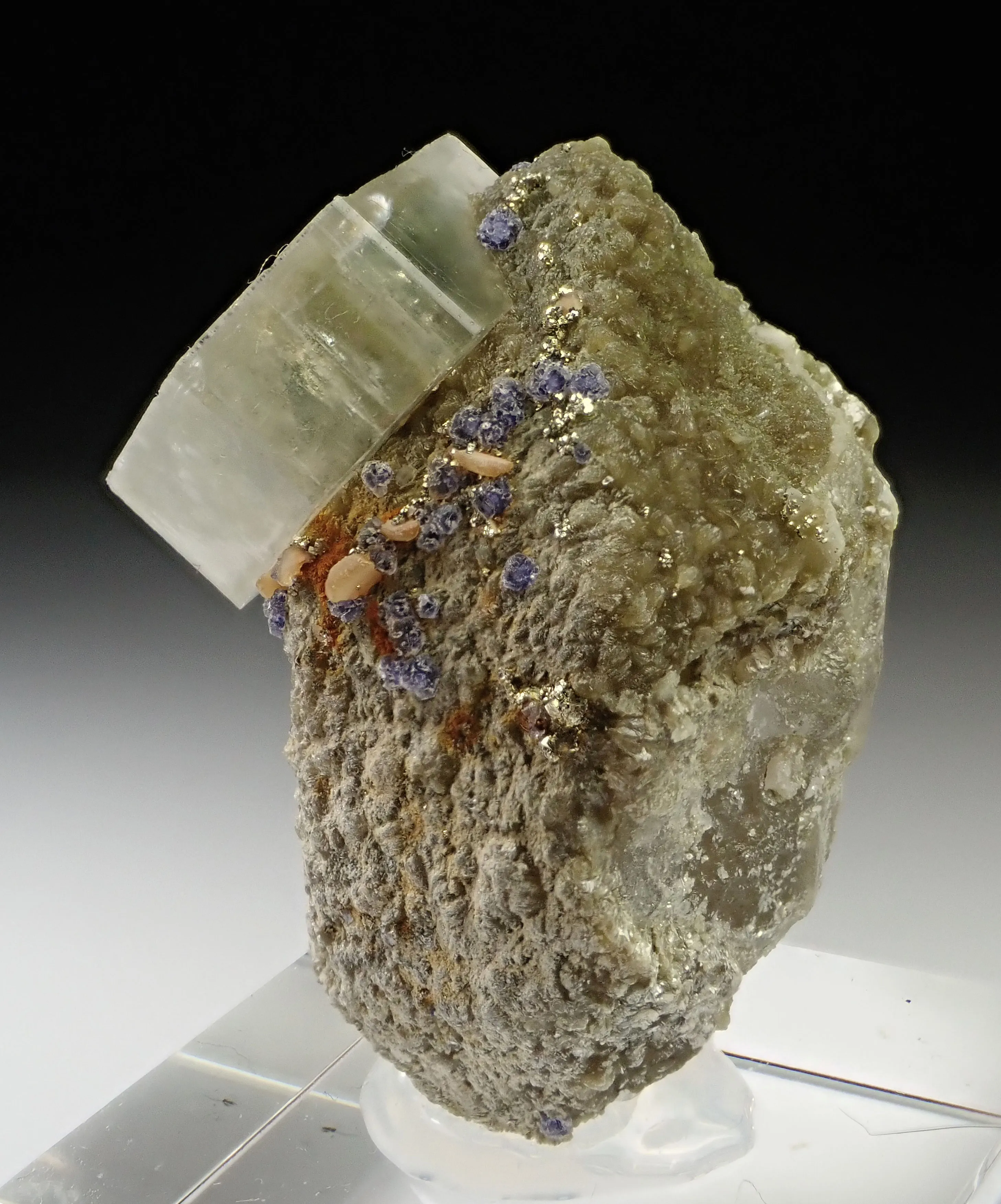 Fluorapatite with Quartz, Fluorite and Pyrite - image 2