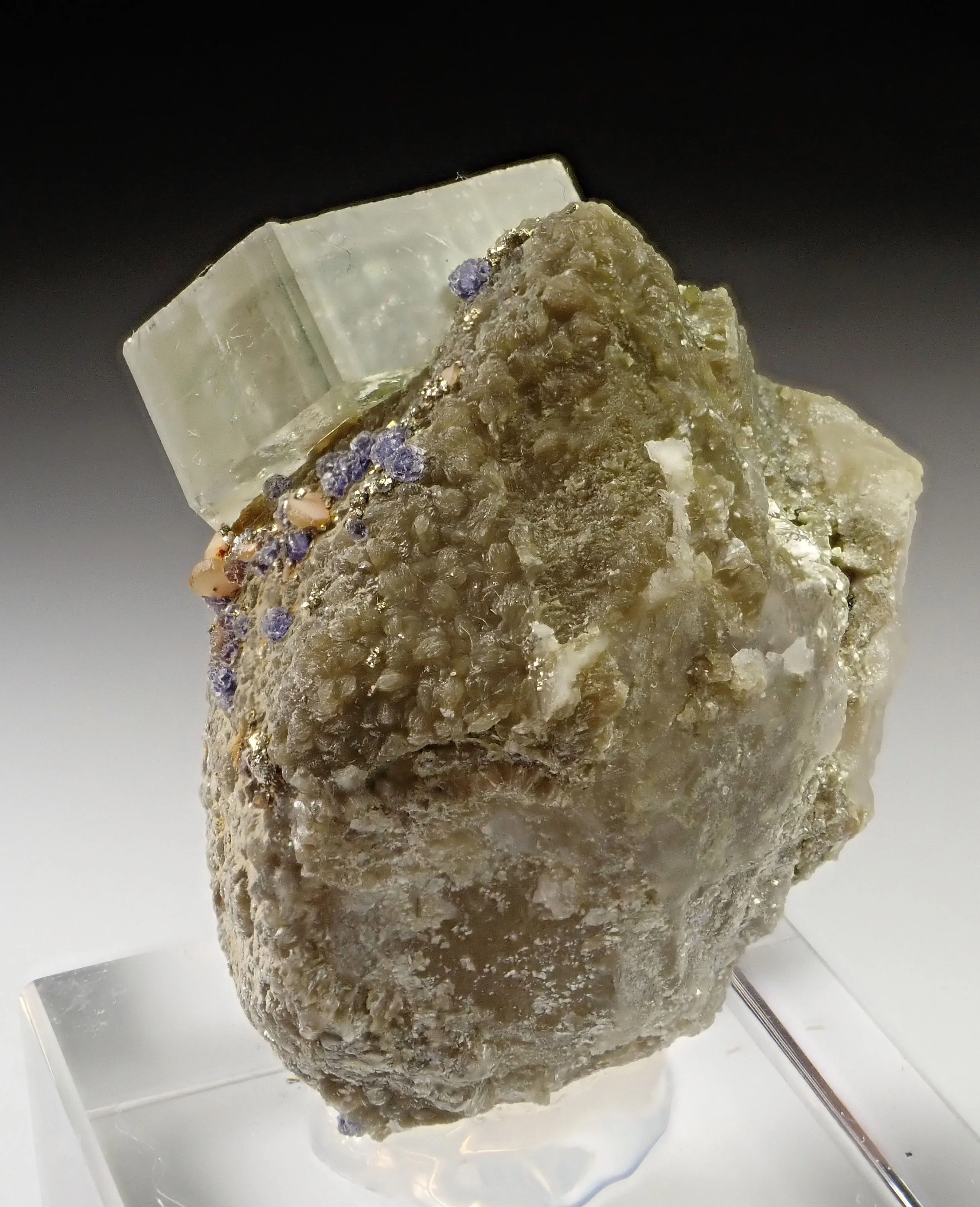 Fluorapatite with Quartz, Fluorite and Pyrite - image 4