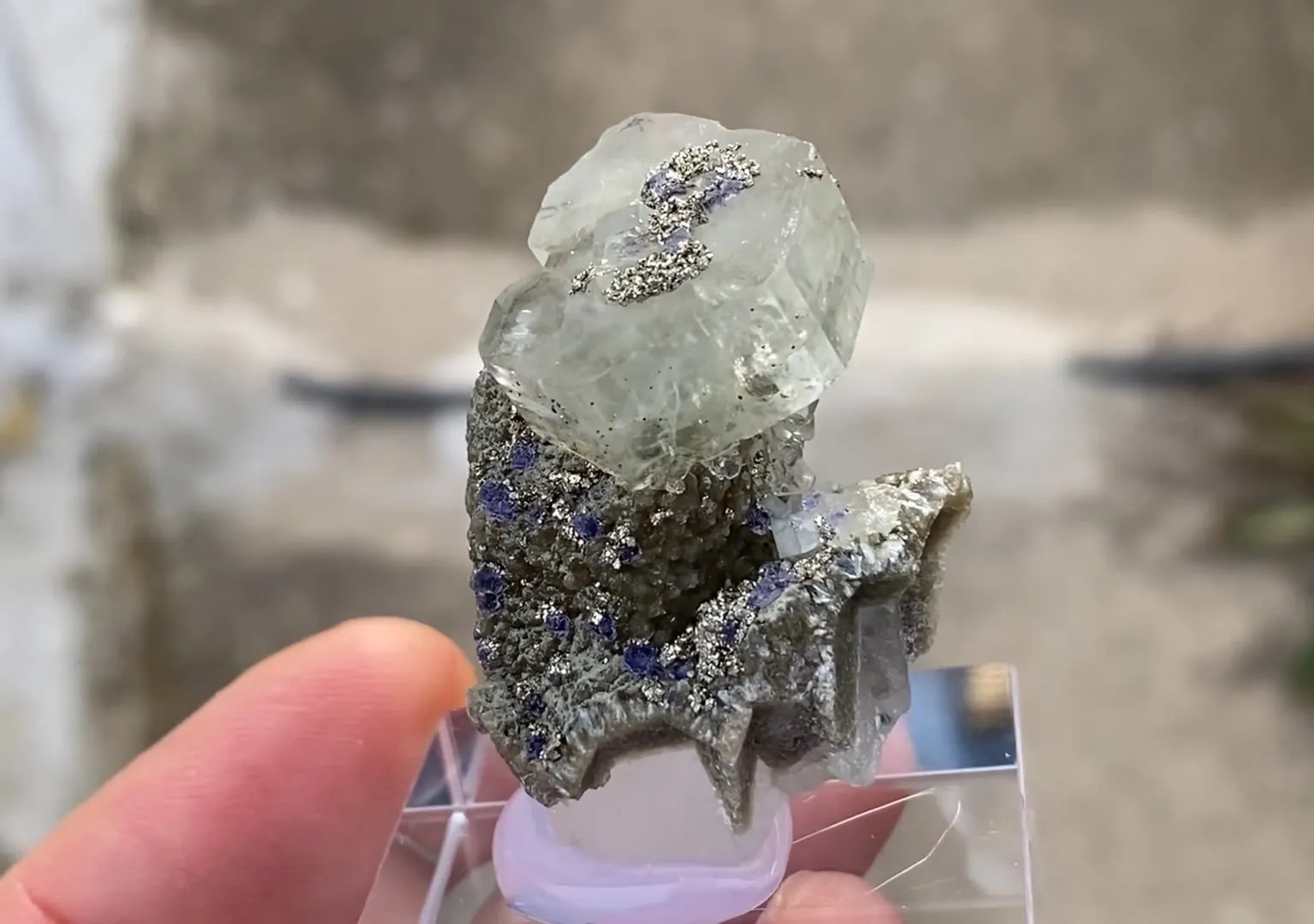 Fluorapatite with Quartz, Fluorite and Pyrite - image 5