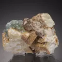 Fluorapatite with Quartz on Orthoclase with GILBERTITE Mica - image 1