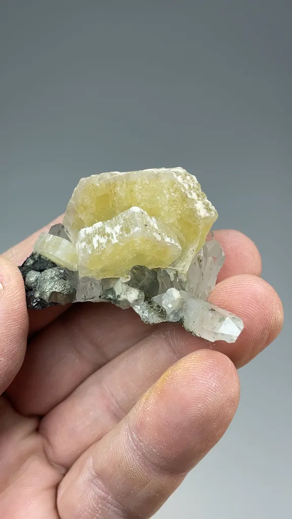 Fluorapatite with Quartz, Pyrite - image 2