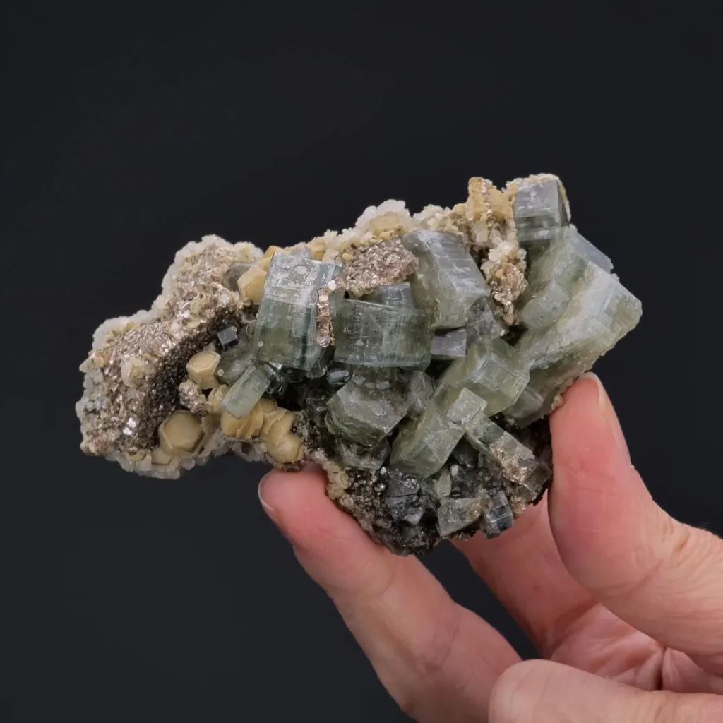 Fluorapatite with Siderite Calcite and Muscovite - image 2