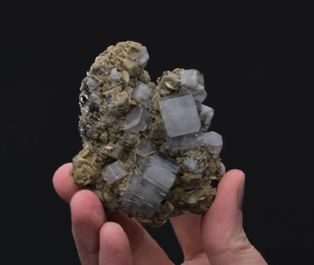 Fluorapatite with Siderite Muscovite, Arsenopyrite and Quartz - image 2