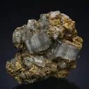 Fluorapatite with Siderite Muscovite, Arsenopyrite and Quartz - image 1