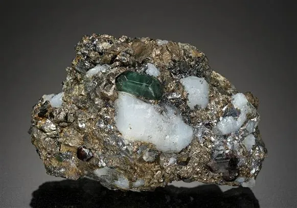 Fluorapatite with Spessartine and Pyrrhotite - image 1