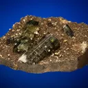 Fluorapatite with Tourmaline on Mica - image 3