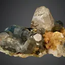 Fluorapatite with Tourmaline, Quartz and COOKEITE (repaired) - image 3