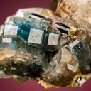 Fluorapatite with Tourmaline, Quartz and COOKEITE (repaired) - image 2
