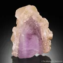 Fluorapophyllite-(K) on Quartz var. Amethyst - image 1