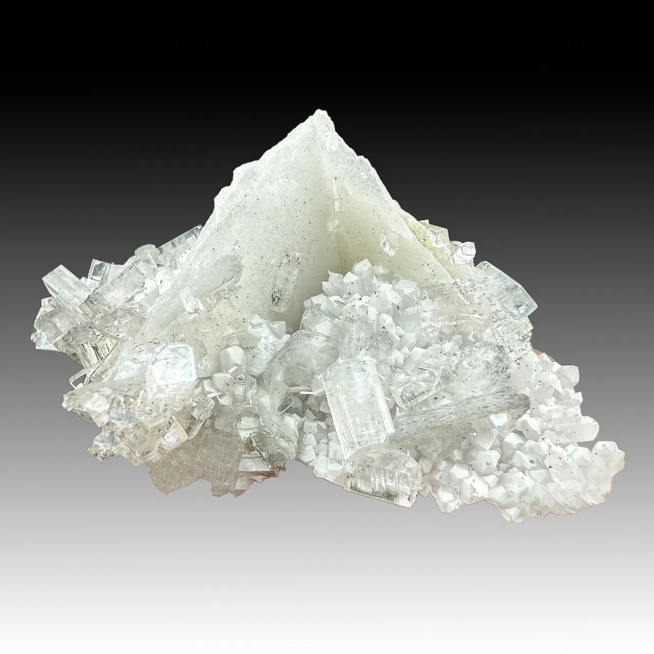 Fluorapophyllite-K with Calcite - image 1