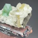 Fluorapophyllite-K with Calcite, Stilbite - image 2