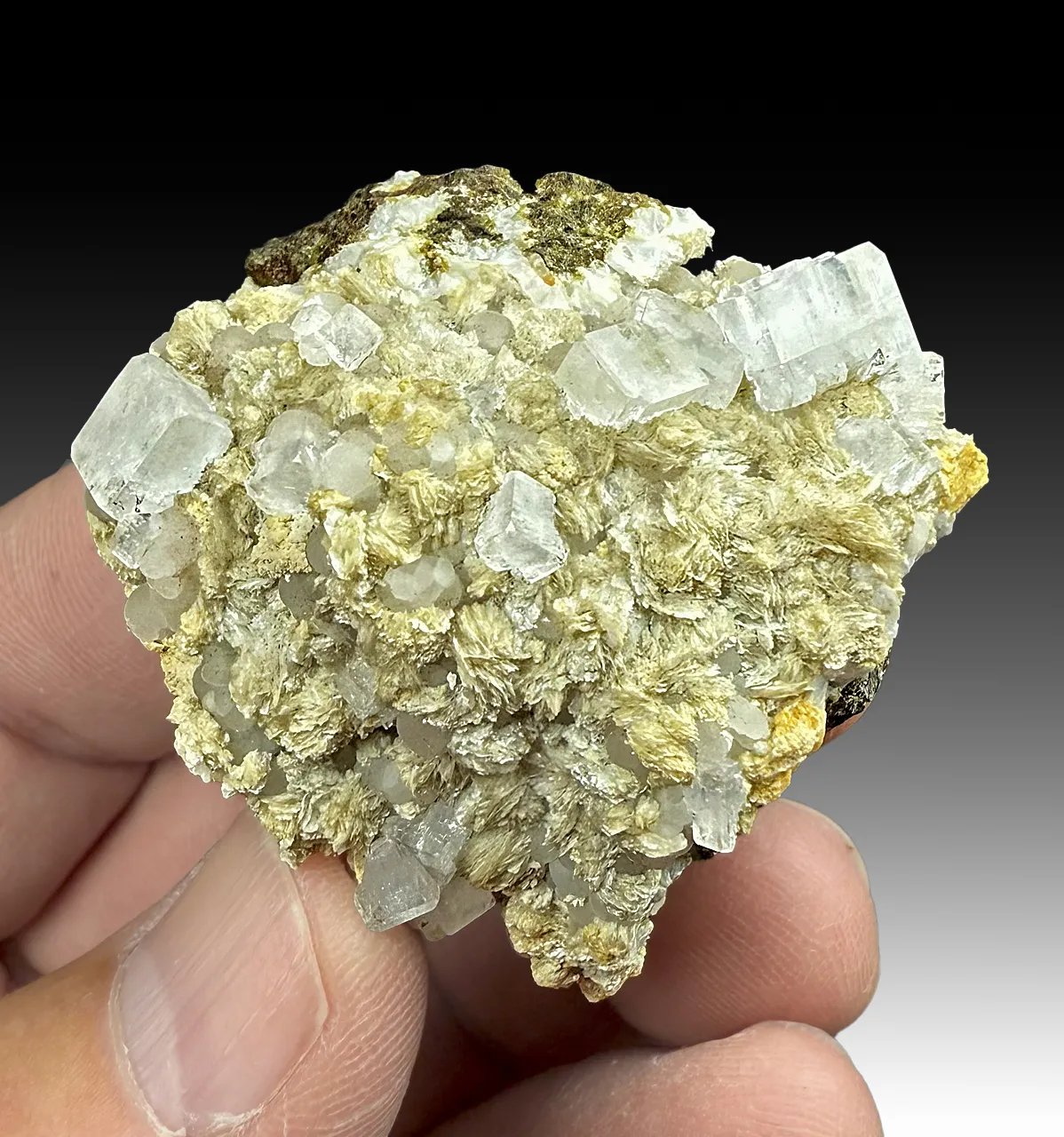 Fluorapophyllite-K with Cowlesite, Thomsonite - image 1