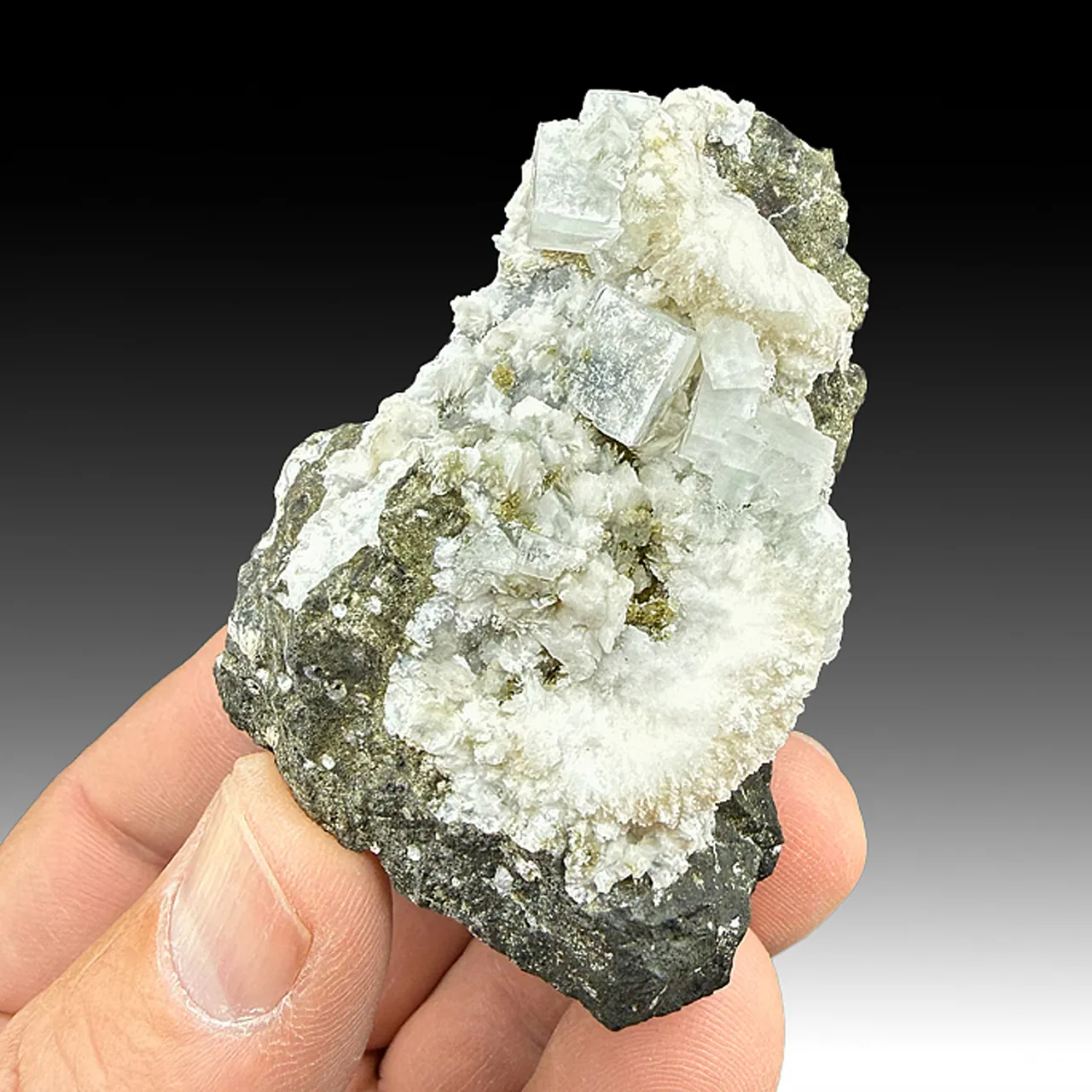 Fluorapophyllite-K with Mesolite - image 1