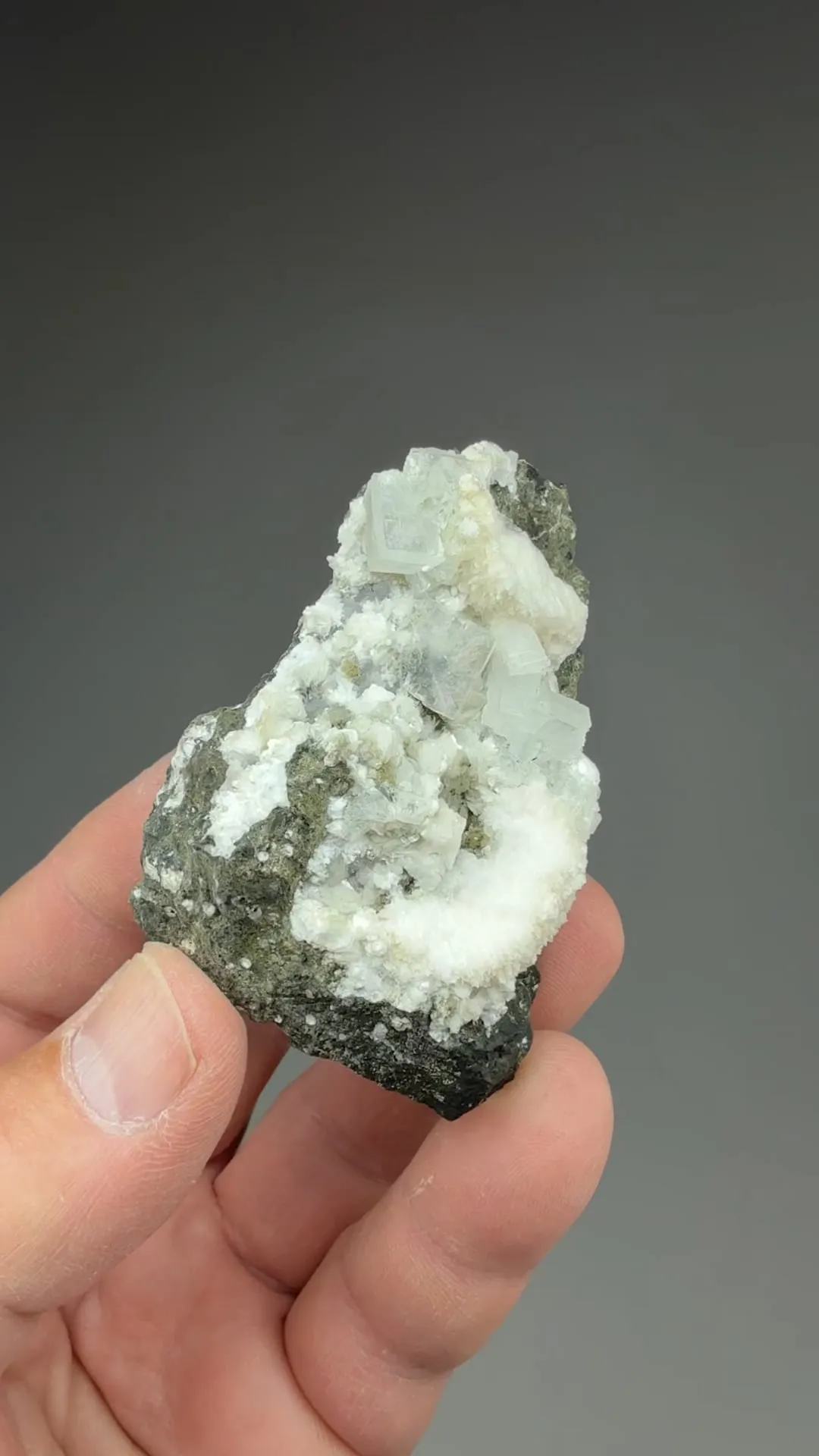 Fluorapophyllite-K with Mesolite - image 2