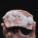 FLUORAPOPHYLLITE-(K) with Natrolite on Heulandite - image 2