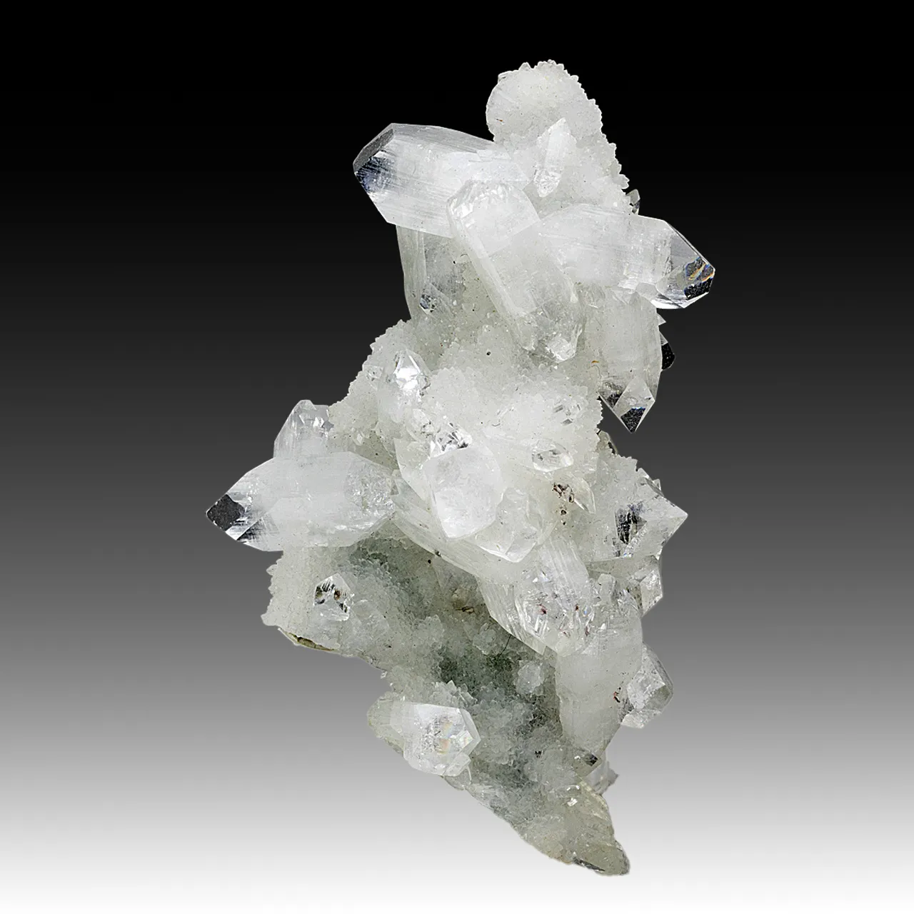 Fluorapophyllite-K with Quartz - image 1