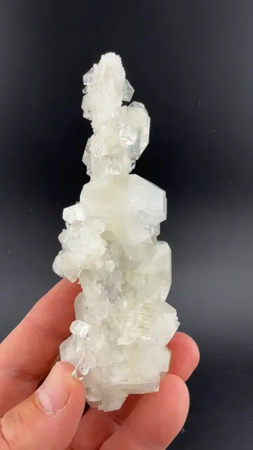 Fluorapophyllite-K with Quartz, Stilbite