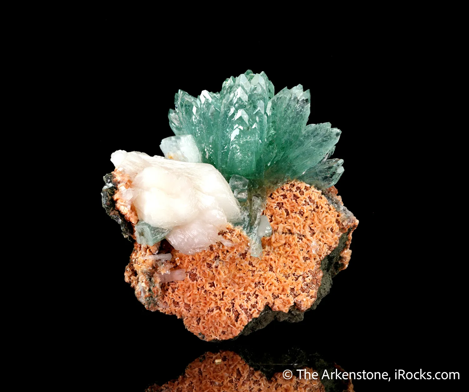 Fluorapophyllite-(K) with Stilbite - image 5