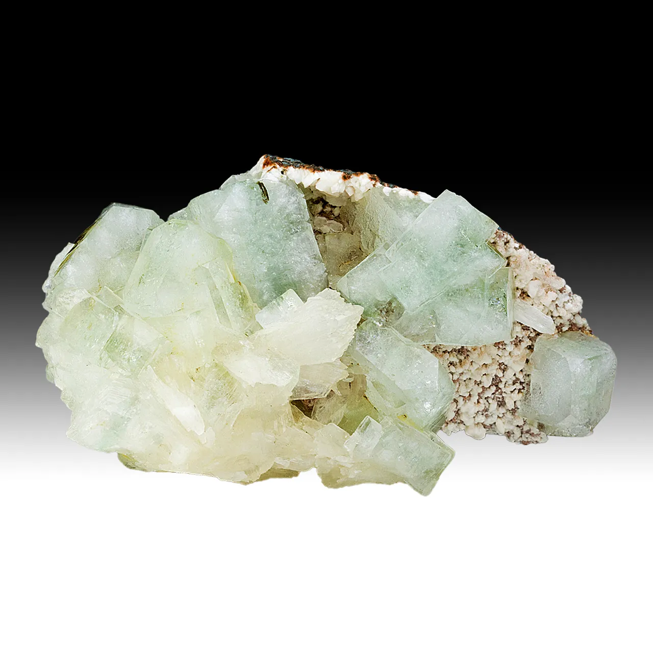 Fluorapophyllite-K with Stilbite - image 1