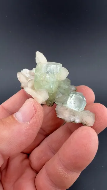 Fluorapophyllite-K with Stilbite