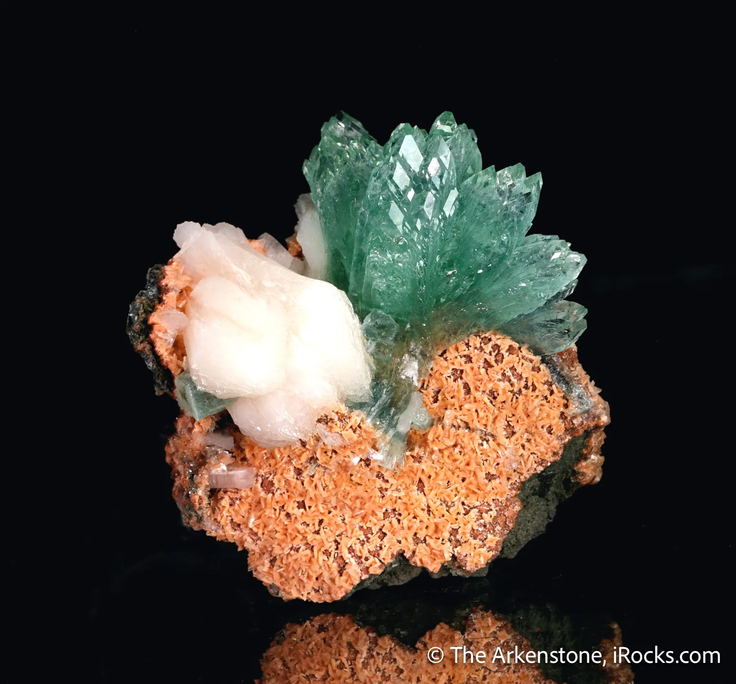 Fluorapophyllite-(K) with Stilbite - image 7