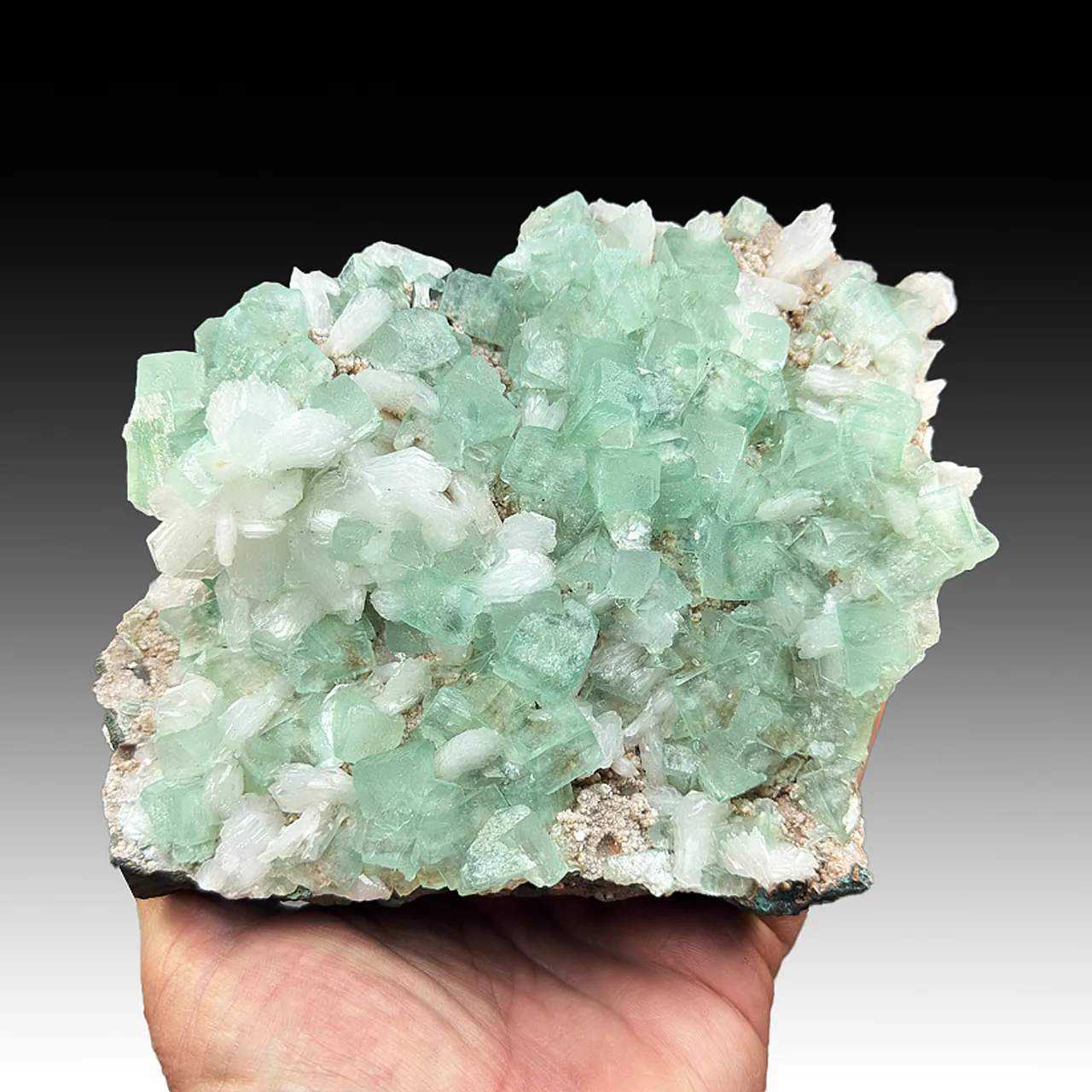 Fluorapophyllite-K with Stilbite - image 1